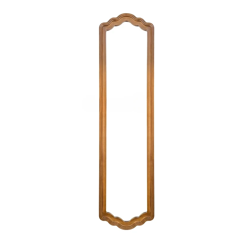 

Retro wall-mounted American full-length mirror porch entrance long mirror wall-mounted new Chinese style narrow fitting mirror