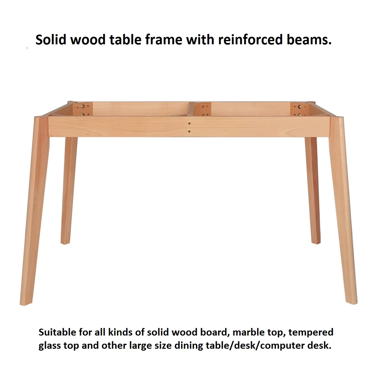 Solid Wood Strong Steady Table Frame, Table Legs, Cabinet Legs, Custom Accepted