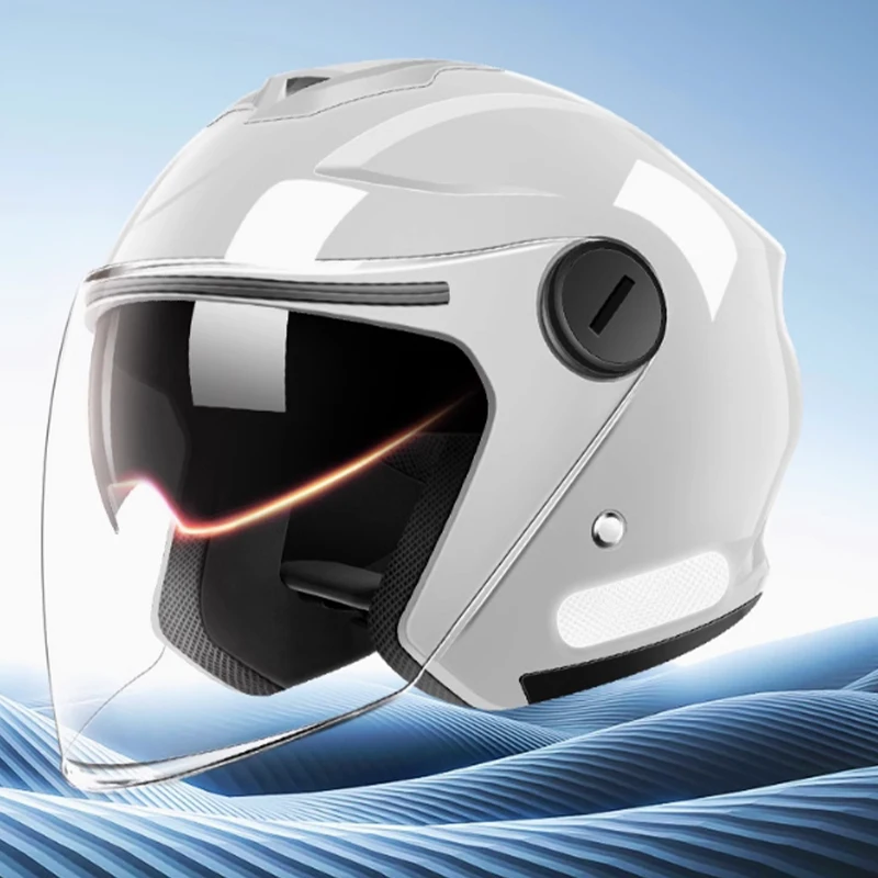 

Cyril Helmets for Motorcycles Accessories 3/4 Open Face Lightweight DOT Certified Safety Retro Cascos Moto Helmet