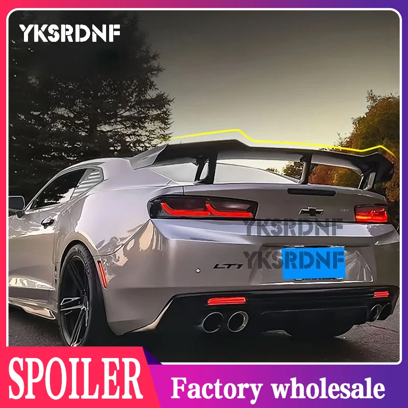 Spoiler Für Chevrolet Camaro 2015-2022 ZL1 1LE Stil ABS Kunststoff Hinten Stamm Deckel Spoiler flügel Glänzend Schwarz Carbon tuning Auto