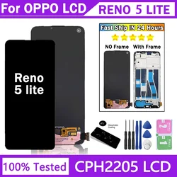 6.43์ธ์น AMOLED OPPO Reno5 Lite CPH2205 LCD ํฐ์น ์คํฌ๋ฆฐ ๋์งํ์ด์ ์ด์
๋ธ๋ฆฌ (OPPO Reno 5 Lite 5Lite LCD ์ง๋ฌธ์ธ์ ํฌํจ)