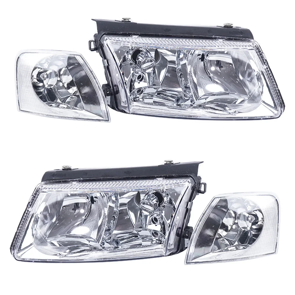 Kamshing para dla Volkswagen Passat B5 2001-2005 reflektor przedniego zderzaka reflektor Head Light lampa czołowa montaż świateł narożnych