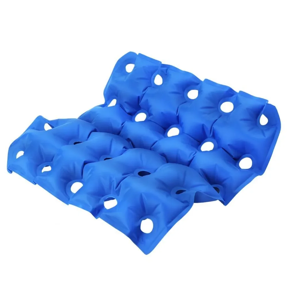 

Inflatable seat cushion with perforated square air cushion for household use