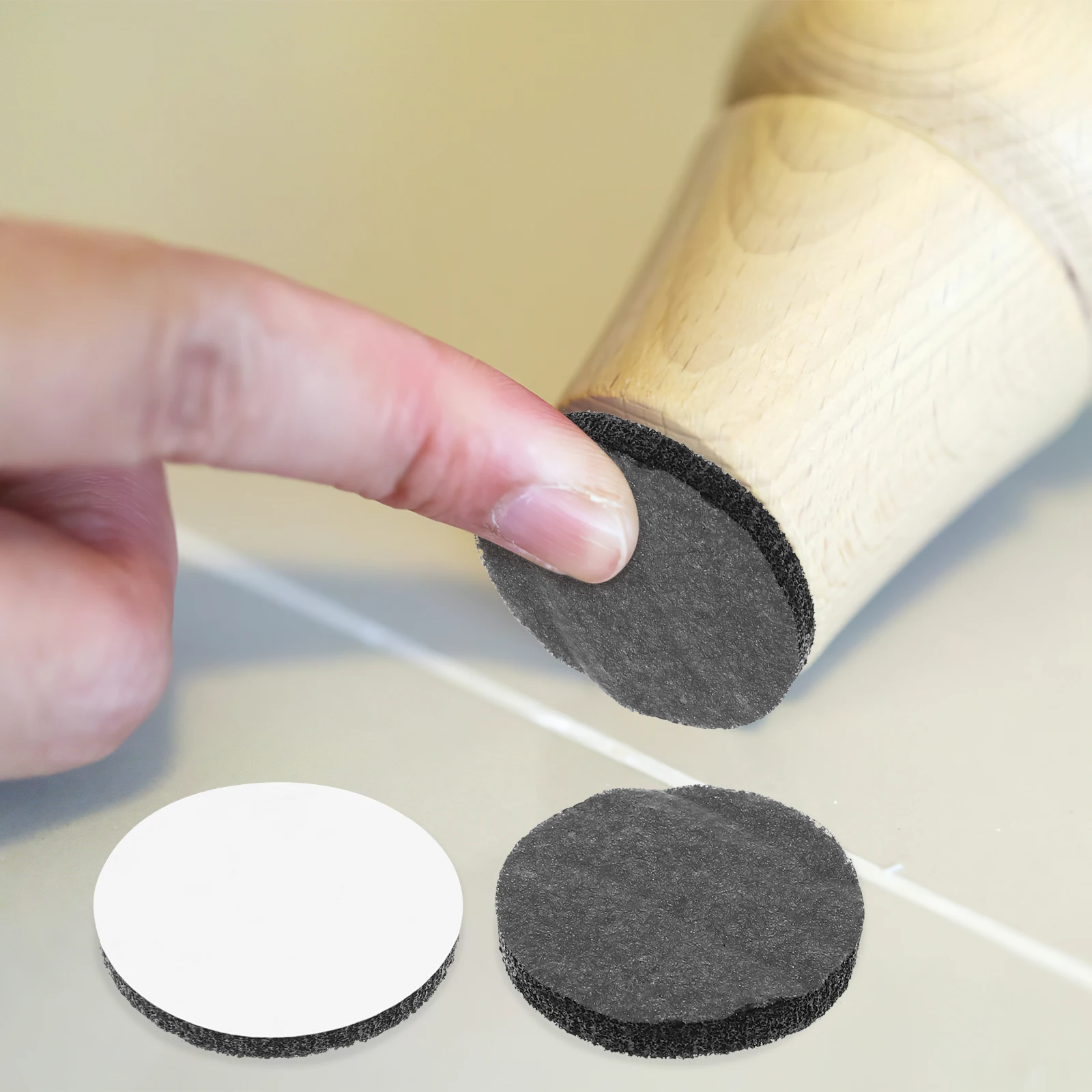 

50pcs Felt Furniture Pads For Hardwood Floors Legs Black Anti Skid Black Felt Pads Non Slip Hardwood Floors Protector Chairs
