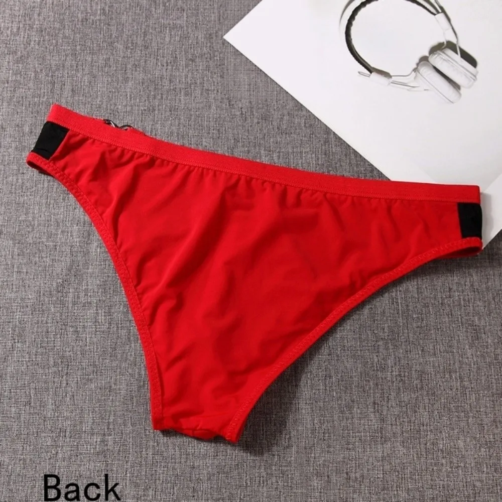 Herren-Dessous, Herren-Triangel-Slips, mit Herz-Muster, mit Gürtelriemen, mittelhohe Taille, dünne Herren-Slips, große Größen, atmungsaktive Unterwäsche für Herren. – Detail 5