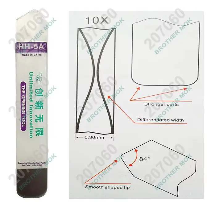 

HH-5A хорошее качество, мягкие тонкие стили, ремонт, мобильный компьютерный экран для открытия инструментов, стальной лезвие, ключ, 100 шт./лот