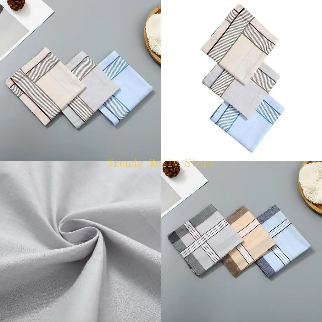 

N5KB Стильный карманный носовой платок для мужчин в клетку, большая бандана 16x16 дюймов