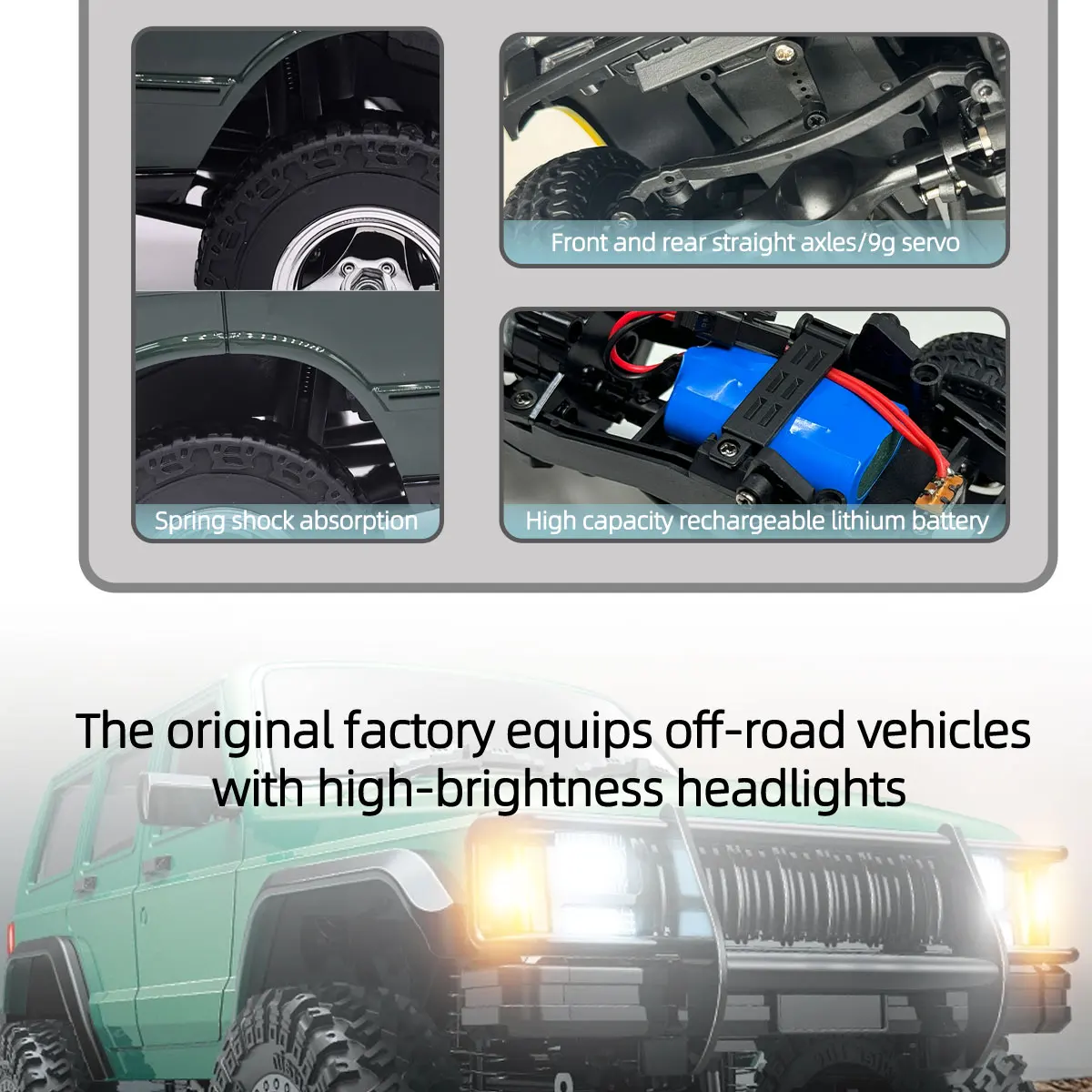 LD18401 1:18 RC 자동차 LDR/C 4×4 4WD 오프로드 원격 제어 차량 모델 RC 클라이밍 카 어린이 장난감 크리스마스 선물