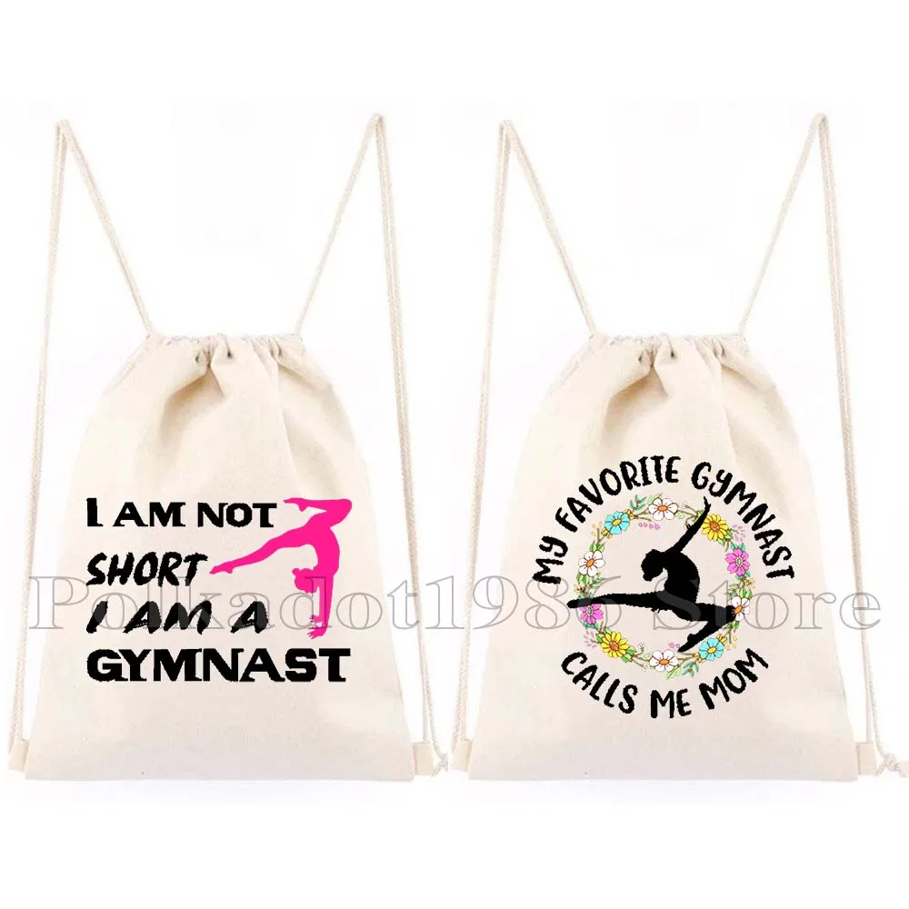 

Tumbling Gymnastics Girl Sport Dancer Gymnast Gift Balance Beam Mom Queen Drawstring Bag Soccer Backpack Gym Sackpack String Bag