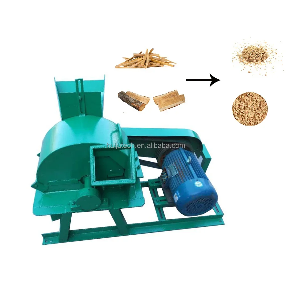 

500kg/h wood hammer mill/tree branches shredder crusher/ sugar cane edible fungus wood chips orchard fruit tree crusher