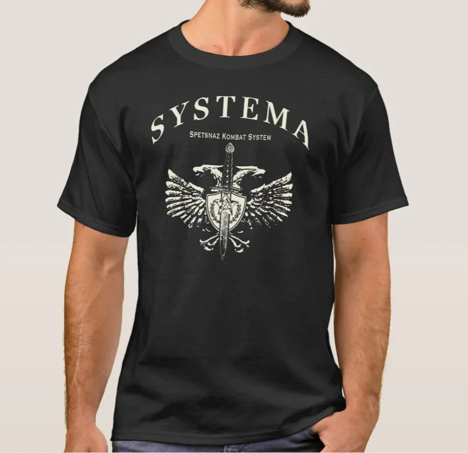 

Soviet Russian Spetsnaz Combat System Systema Badge T-Shirt 100% Cotton O-Neck Short Sleeve Summer Casual Mens T-shirt