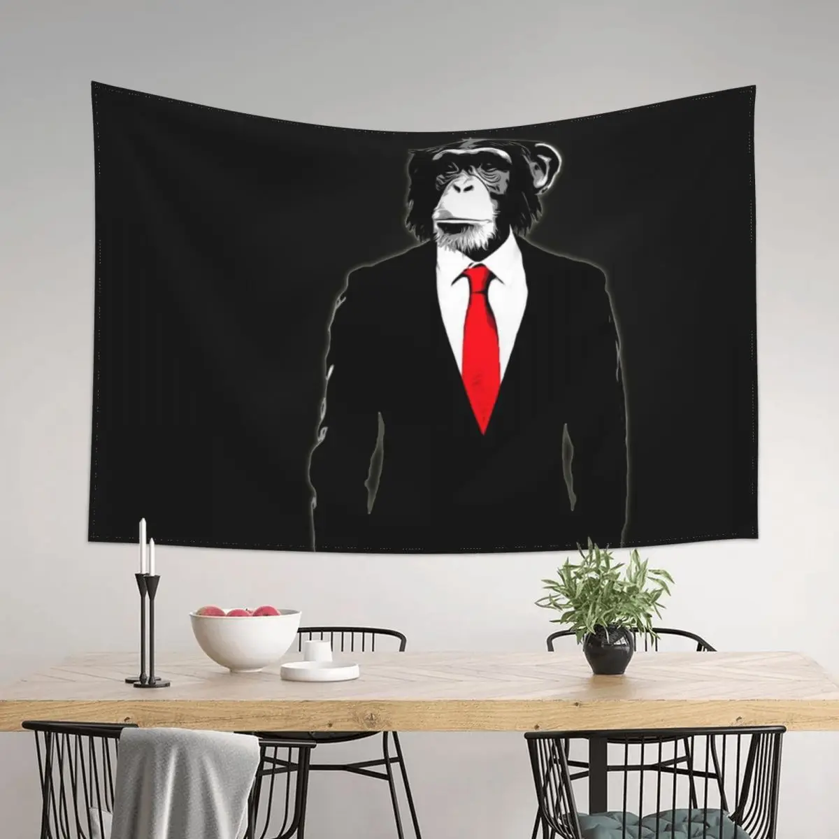 

Domesticated Monkey Tapestry Home Decor Aesthetic Art Mural Home Decoration Tapestry