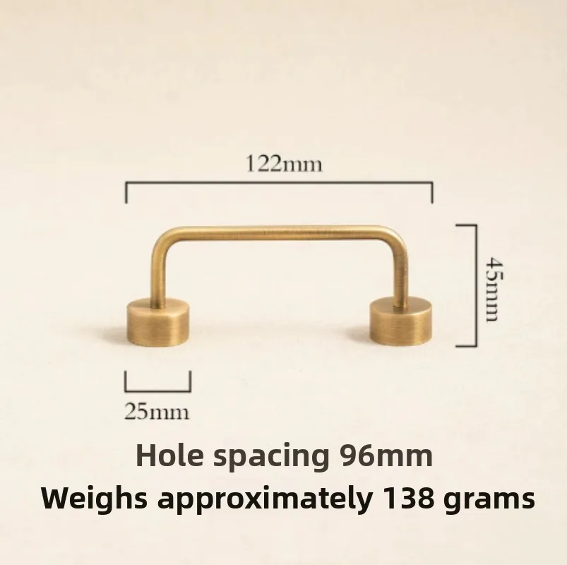 Pure Brass Antique Style Silver Minimalist Pull Wardrobe Cabinet Drawer Shoe Cabinet Door Electroplating Hardware Furniture Knob