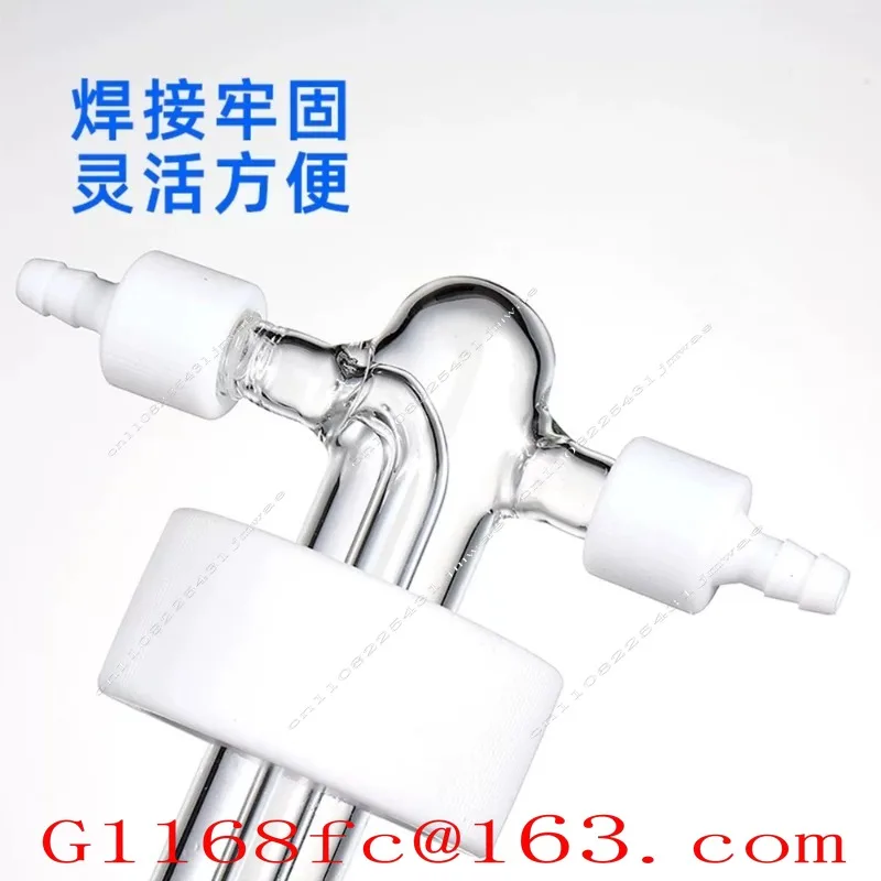 100-2000ML High Borosilicate Spiral Mouth Gas Washing Cylinder GL45 Gas Washing Buffer Sealed Corrosion-resistant Safety Bottle