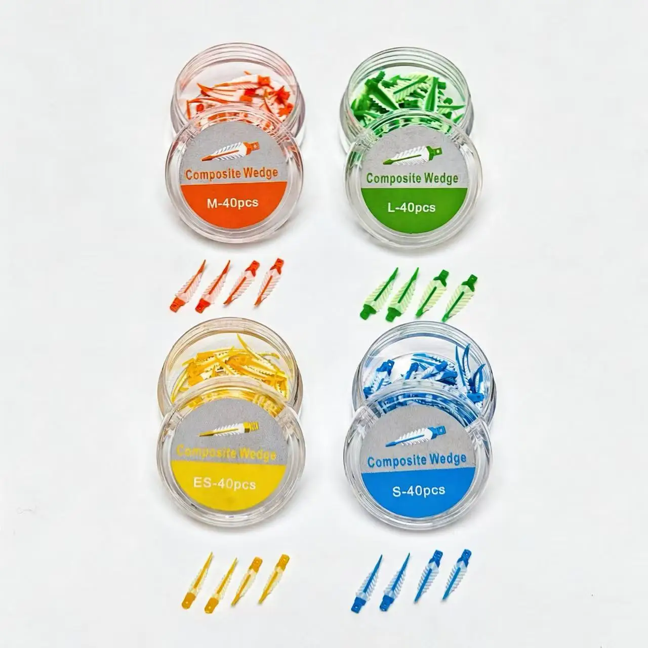 

JNSUR Sealing Interdental Wedge Assorted Size Dental Interdental Wedges Composite Resin Wedges Dental Restorative Instrument