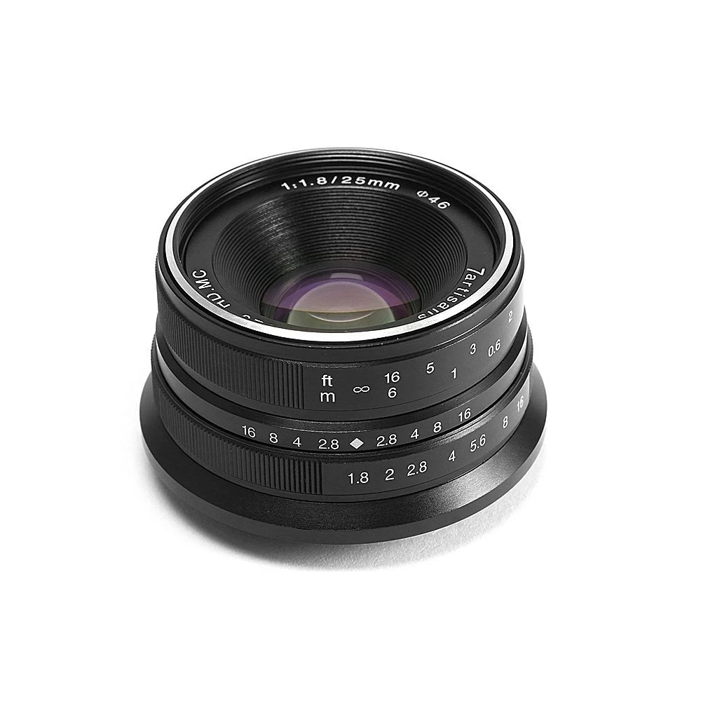 7Artisans 25mm F1.8 APS-C Wide Angle Prime Lens for E/FX/EOS-M/M43-Mount Fuji FX X-Pro 1 X-Pro-2 X-M1 X-M2 X-E1 X-E2 X-A1 X-A2