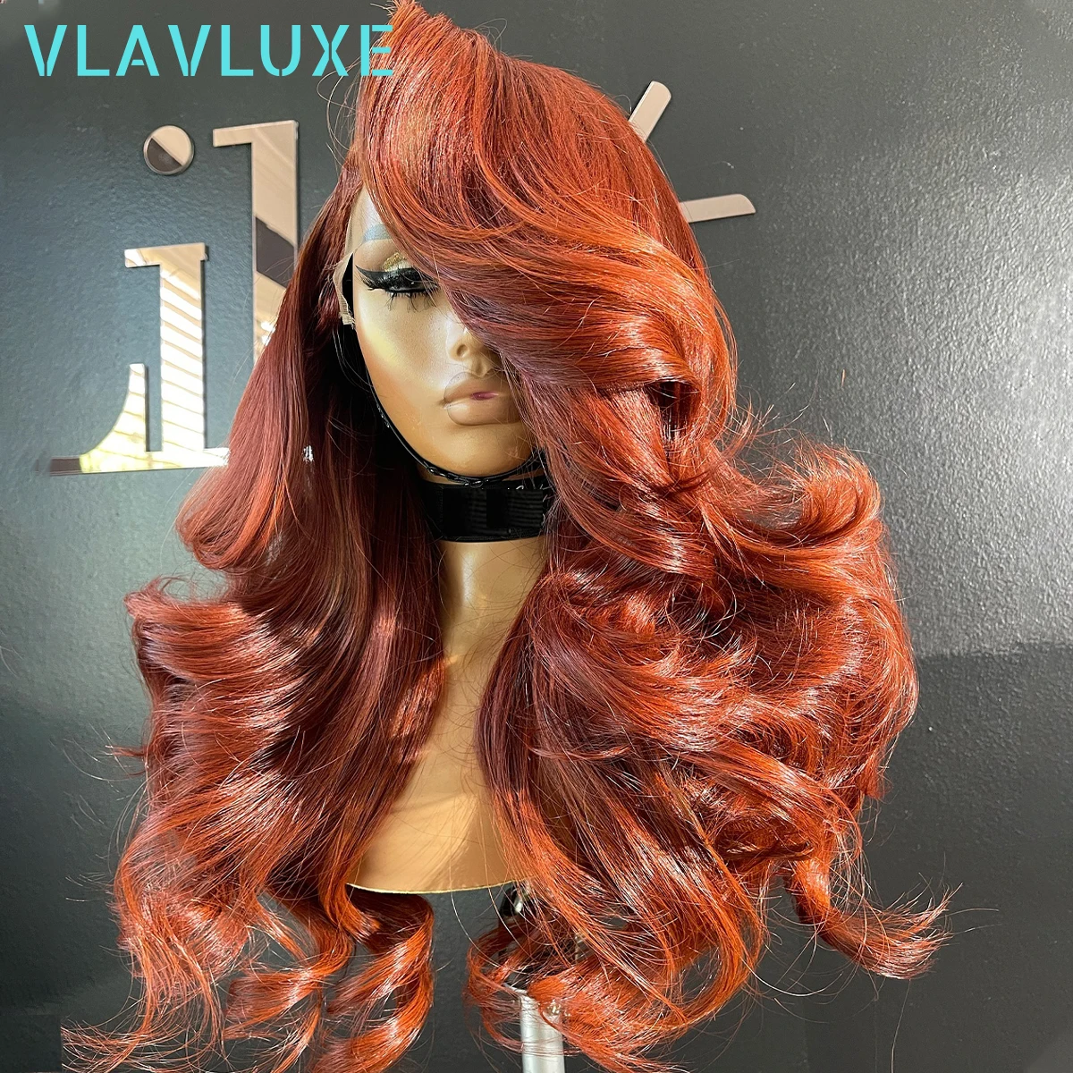 

Оранжевый, имбирь, плотность 400, бесклеевой, вьющийся, объемная волна, готовый к ношению парик, 100% человеческие волосы, 13x6 HD, прозрачный парик фронта шнурка