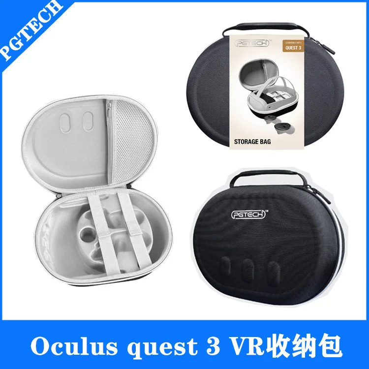 For Meta Quest3 VR Glasses Travel Carrying Case For Oculus Quest 3 Protective Bag Hard EVA Storage Box VR Accessories