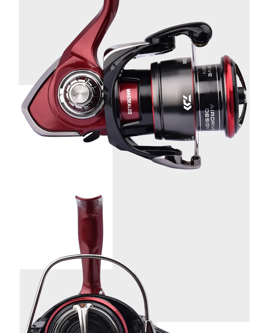 2025 Original DAIWA Angelspinnrolle FUEGO CS LT 1000-6000 Angelrollen 5 kg/10 kg/12 kg Leistung 5,3:1/6,2:1 Meerwasserrollen – Detail 14