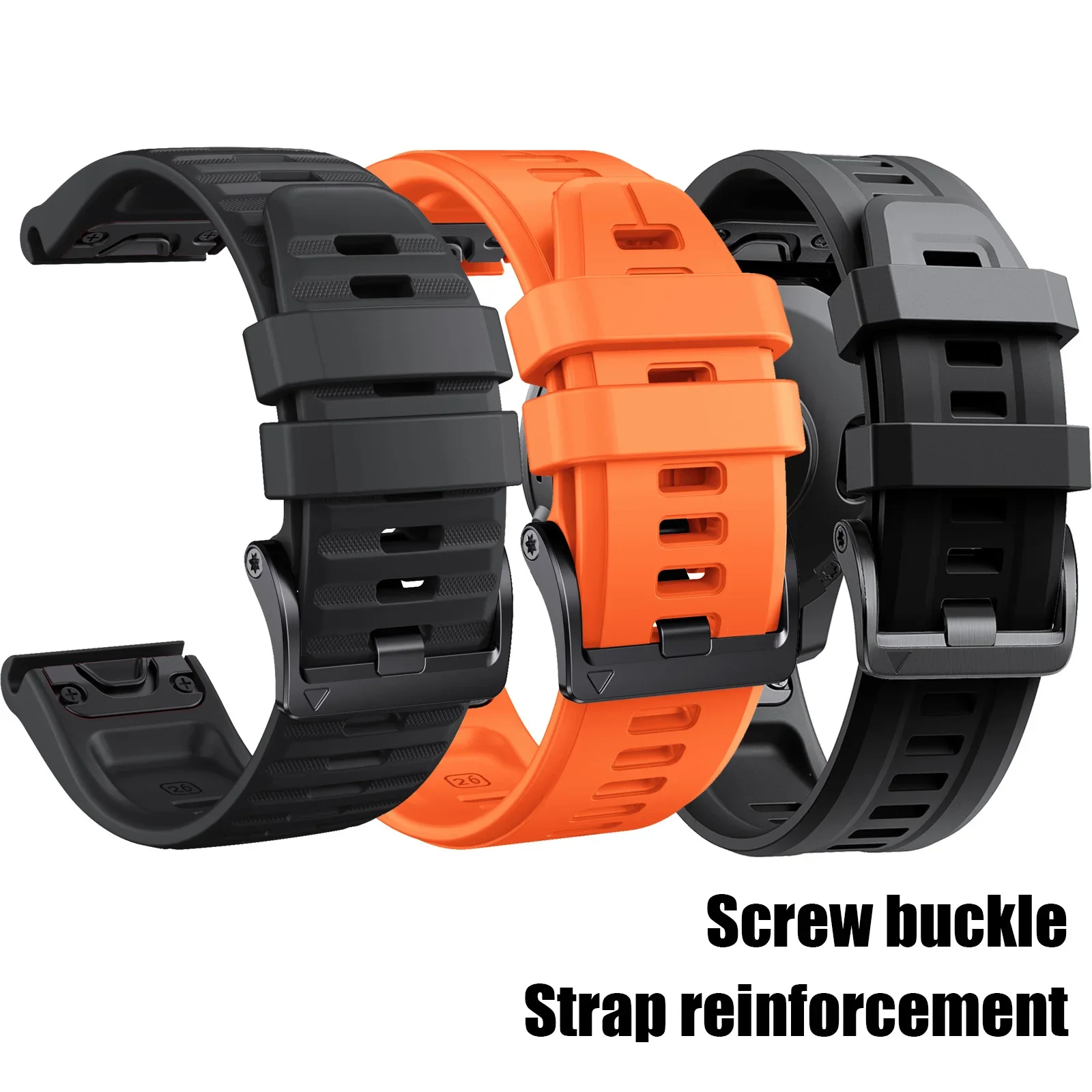 22mm 26mm Silicone Strap For Garmin Fenix 7X 7 Pro Solar/6X 6 Sapphire 5 5X Plus 3 3HR/Epix QuickFit Watch Band 1:1Official Band