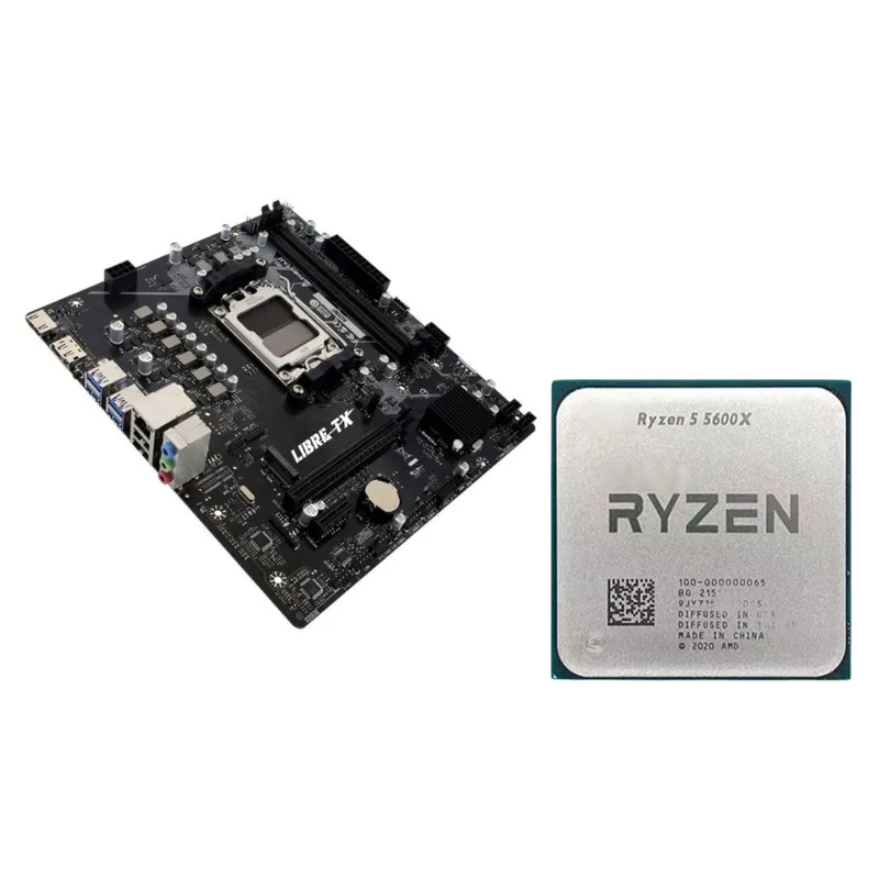 LIBRETX Ryzen 5 5600X Processador CPU AM4 / Placa-mãe B550M Envio Grátis do Brasil