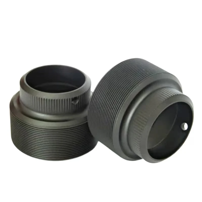 

OEM индивидуальный токарный станок с ЧПУ, токарно-фрезерная обработка, черный разъем из анодированного алюминиевого сплава