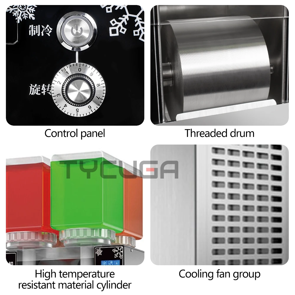 180KG/24H Snowflake Ice Shaving Device 1200W Ice Maker Snow Shaver Machine Shaved Ice Korea Bingsu Soft Ice Shaving Machine 110V