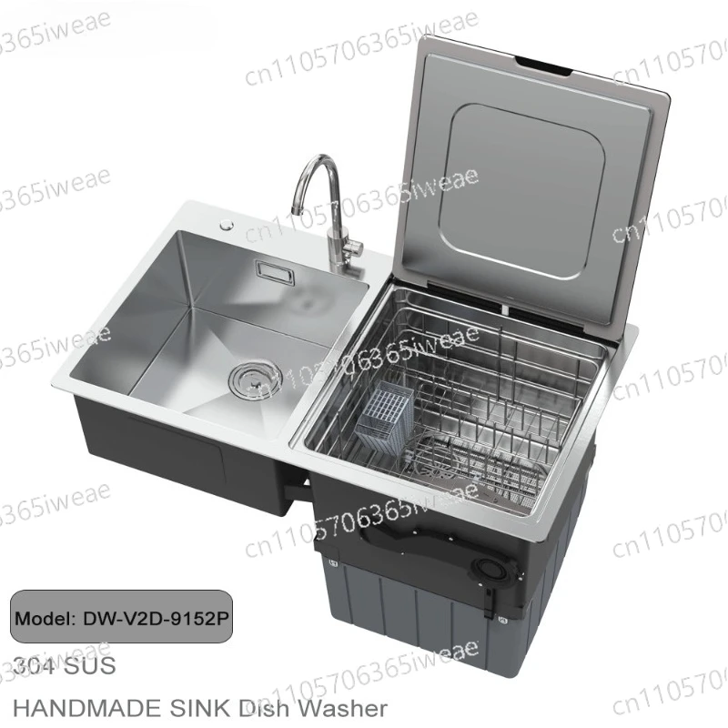 

Автоматическая кухонная мойка из нержавеющей стали с большой вместимостью, встроенной ультразвуковой системой, 6 отверстиями, двойным отсеком и сенсорным управлением.