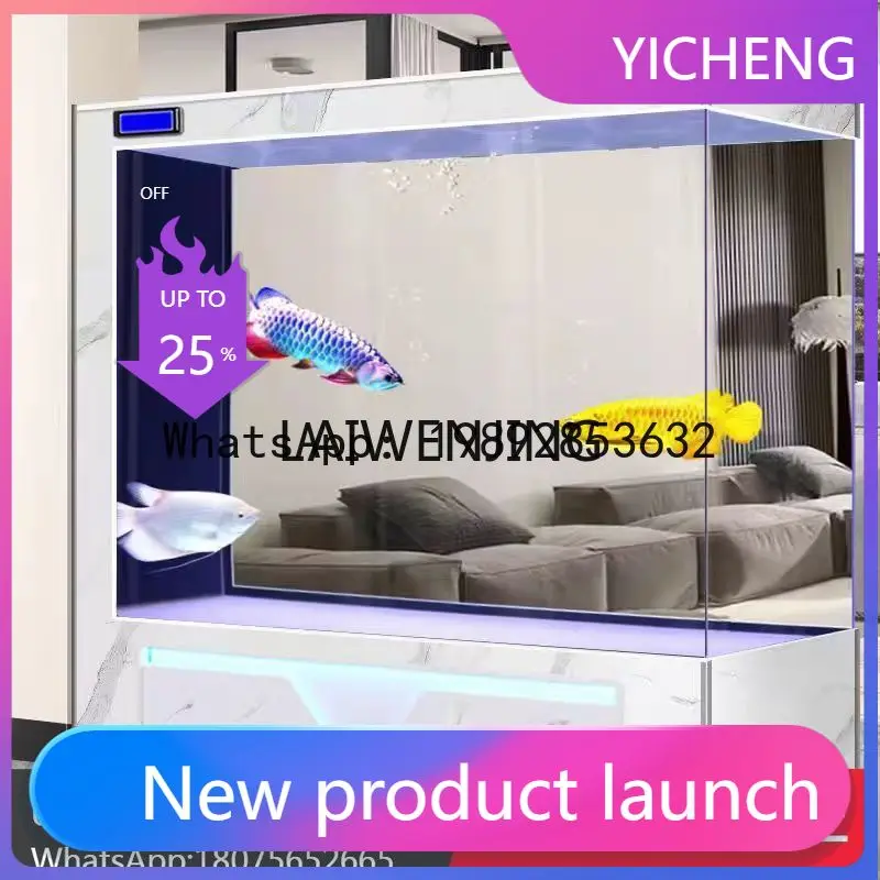 

Аквариум с разделительной перегородкой для средних и больших размеров, с интеллектуальным дисплеем температуры и системой экологической циркуляции.