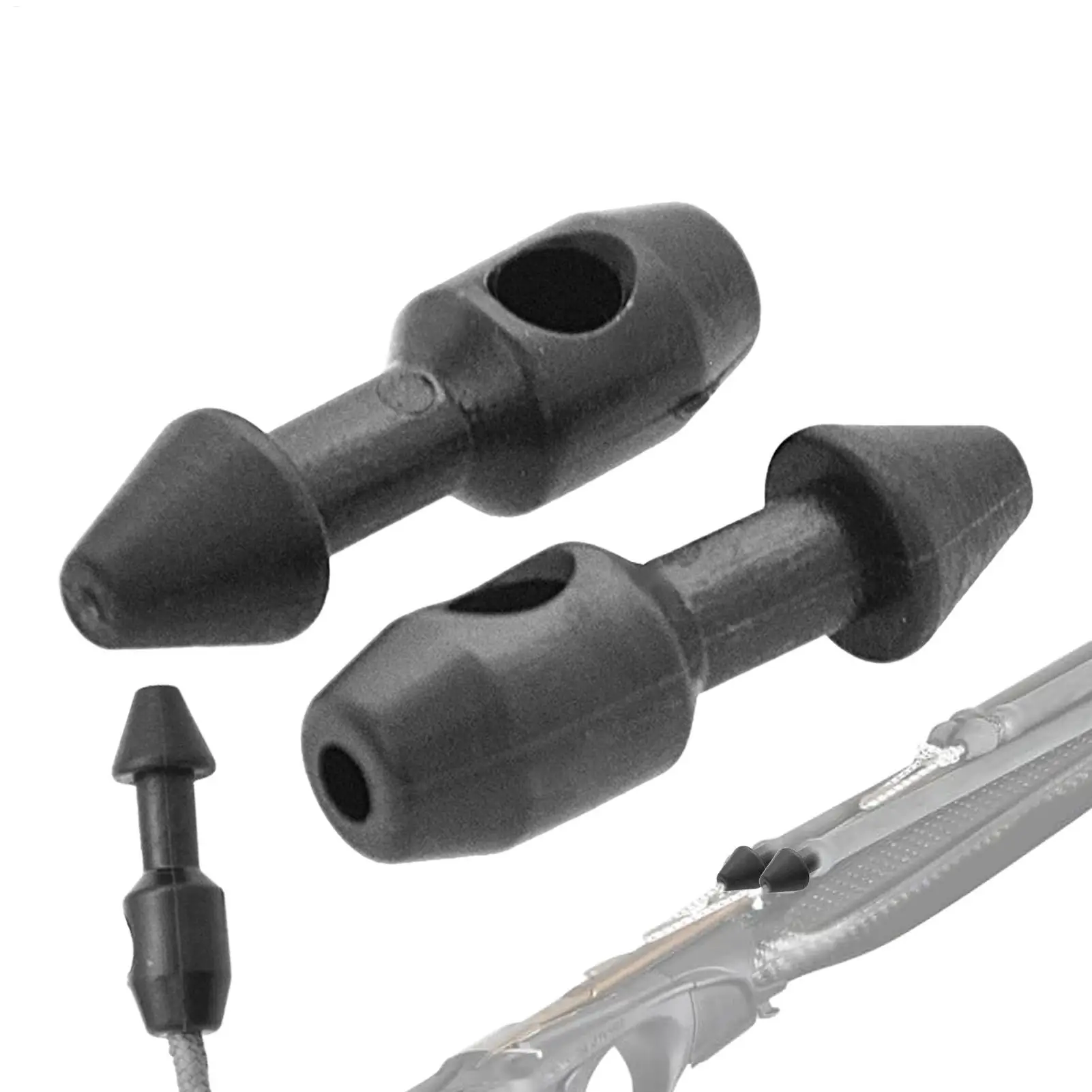 2pcs Divers Spearfishing Rubber Insert Fishing Accessory Tac