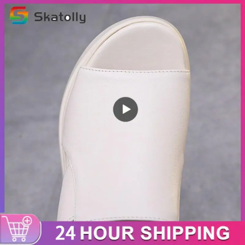 

Lace Up Platform High Heels Anti Slip And Wear Resistant Anti Slip Outsole Sandals Firm Heel Skin Friendly Wedge Comfortable