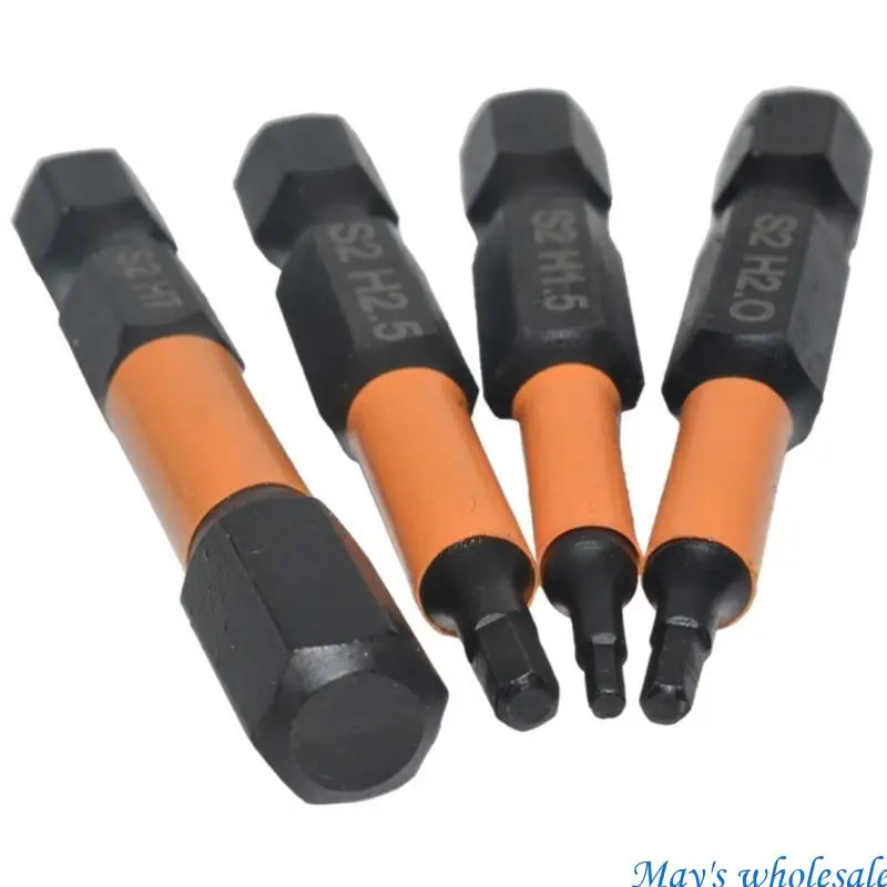 50 mm niezawodne sześciokątne śrubokręta Magnetyczna Bit 1/4-calowy sześciokąt 20pcs/pakiet 448a