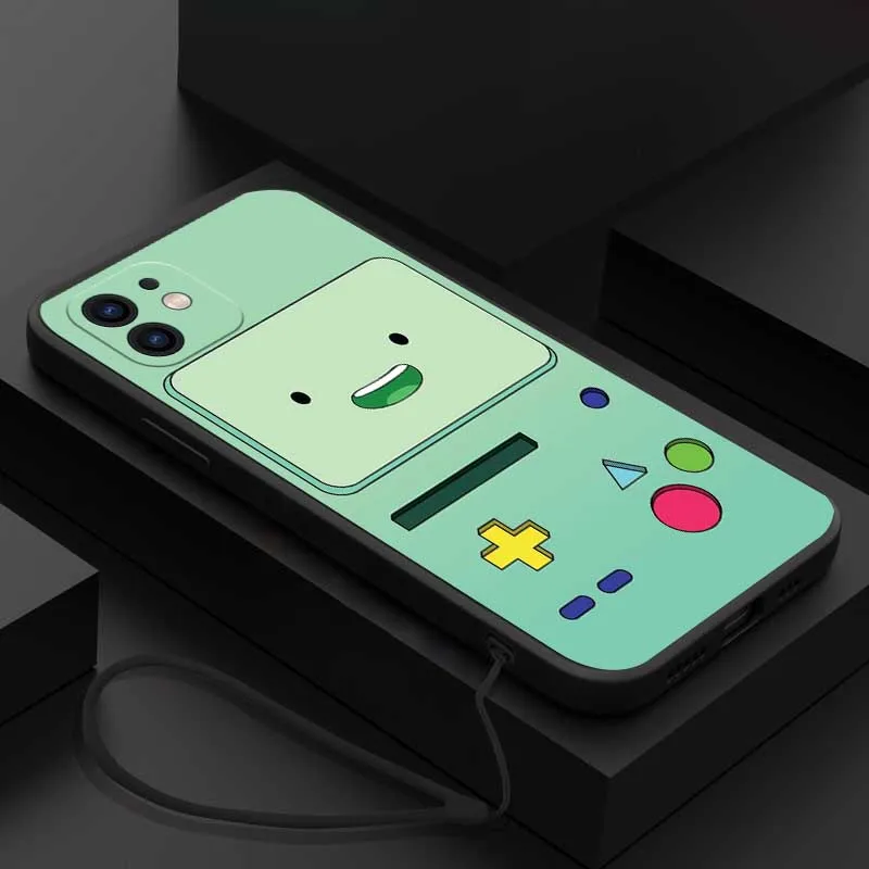 Cartoon adventure time Phone Case For Xiaomi Redmi Note 12 12S 12C 10 10C 10A 10T 9 9T 9A 11 11S 11T Pro 4G 5G With Hand Strap