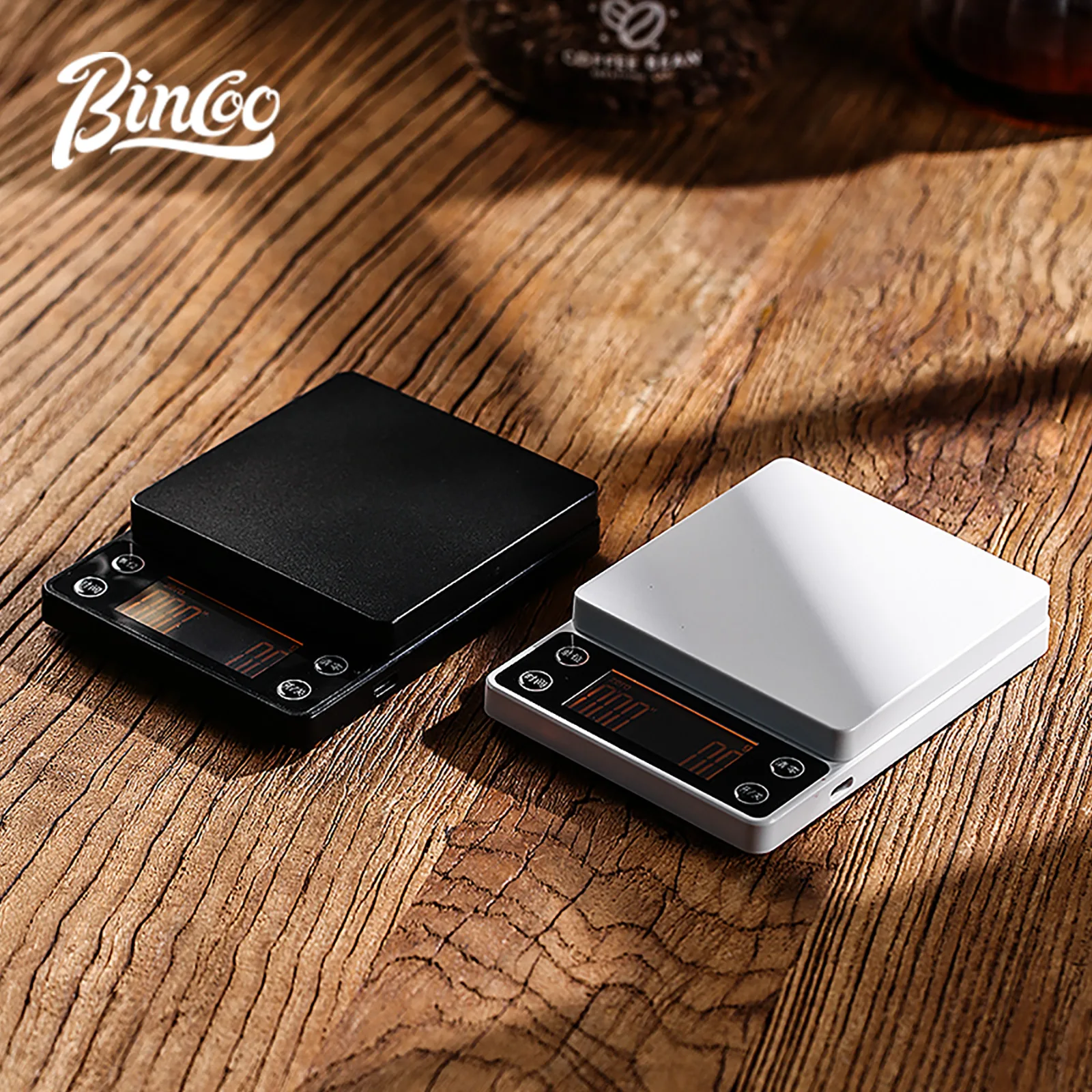 Электронные весы для кофе Bincoo, портативные весы для кофе с таймером, высокая точность, 3 кг/0,1 г/мл/унция/фунт, профессиональные кухонные весы