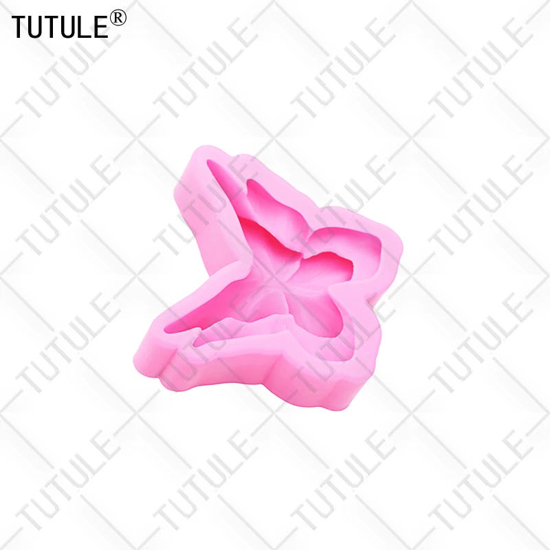 3D Flower butterfly Scented Candle Silicone Mold Drop Glue Decorative Epoxy Resin Mold DIY butterfly Chocolate Silicon Cake Mold