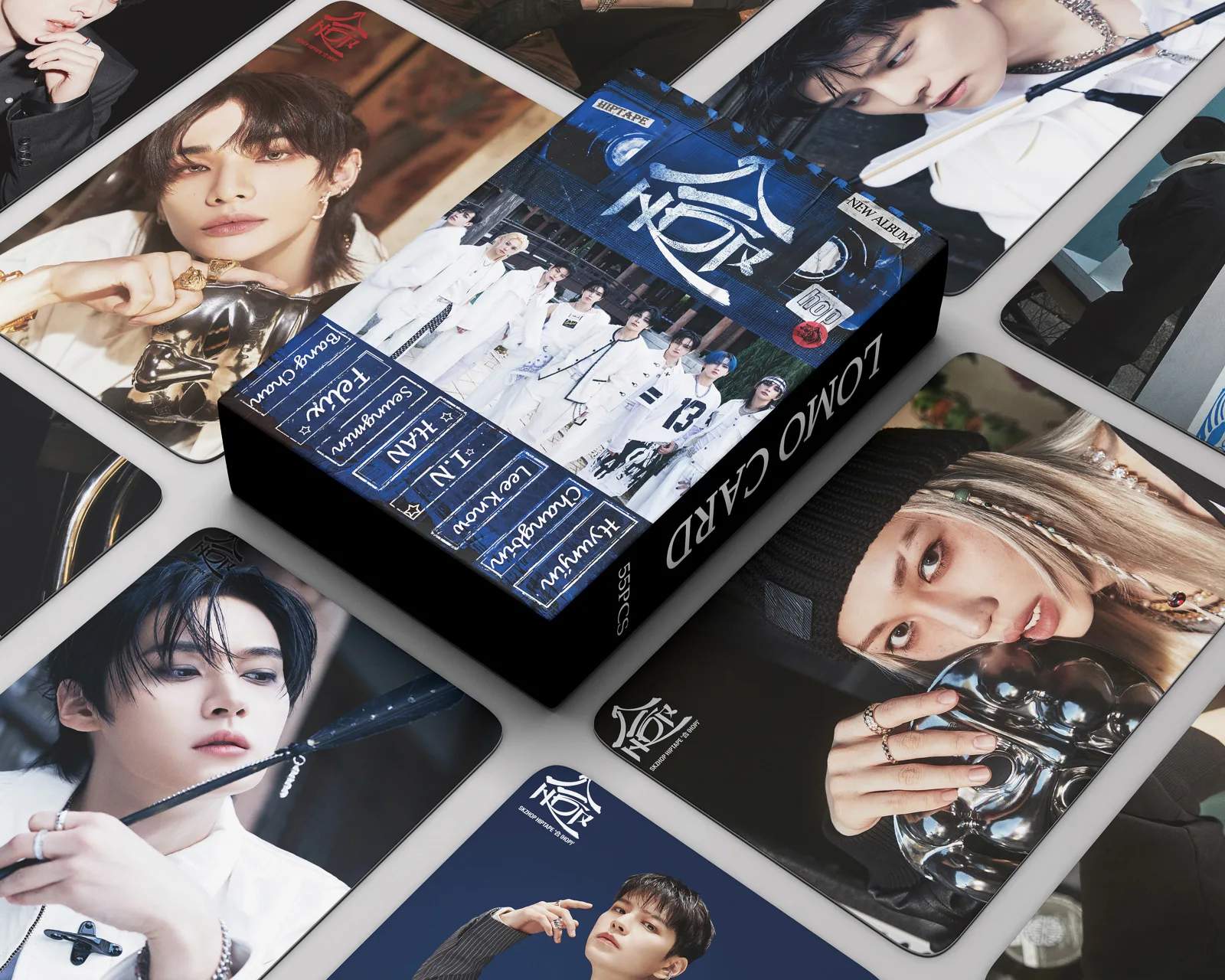 55Pcs/Set Idol Boy New Album YOUR HERO GIANT Lomo Cards HD Printd Photo Cards Felix HyunJin Chan Changbin Seungmin Fans Gifts