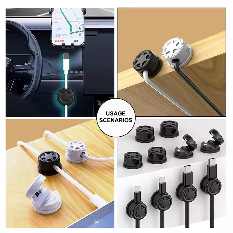 

3/6/9 шт. органайзер для шнура, магнитные зажимы для кабеля, настольный держатель шнура, клейкий зажим для кабеля, USB-органайзер для проводов, держатель для тумбочки