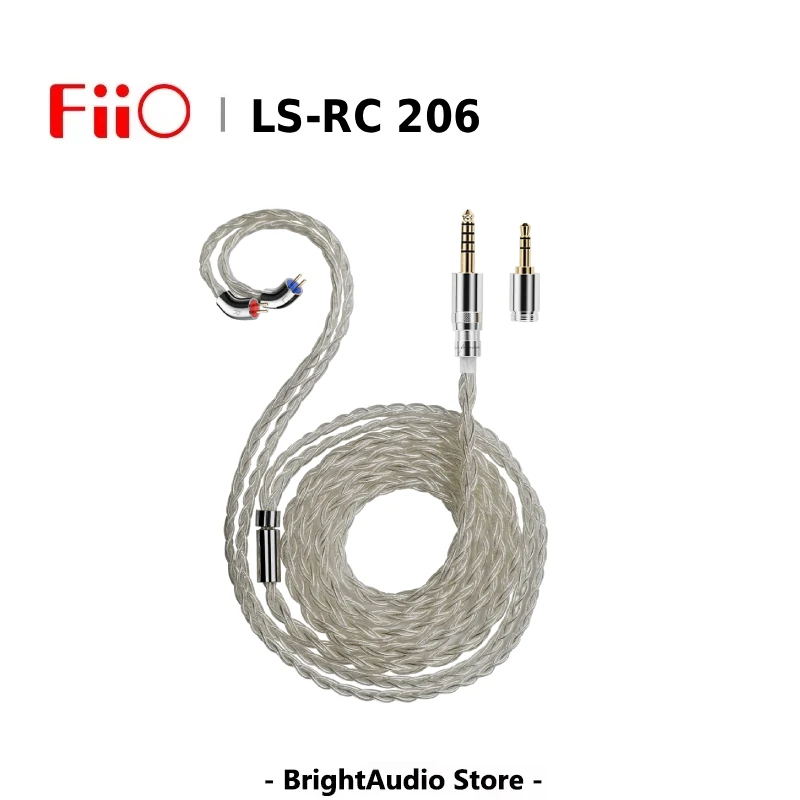 FiiO LS-RC 2026 Single‑crystal Copper Silver‑plated Interchangeable Plug 0.78mm Balanced Headphone Upgrade Cable