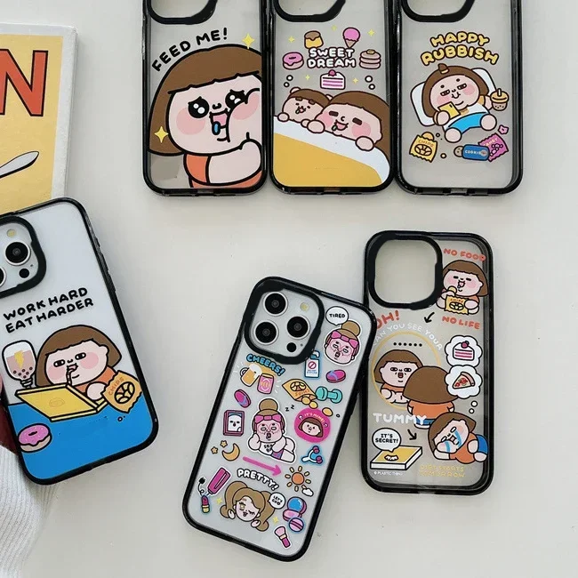 

Cartoon Girl Acrylic Phone Case Cover for IPhone 11 12 13 14 15 Pro Max Case for IPhone 15 Pro Max