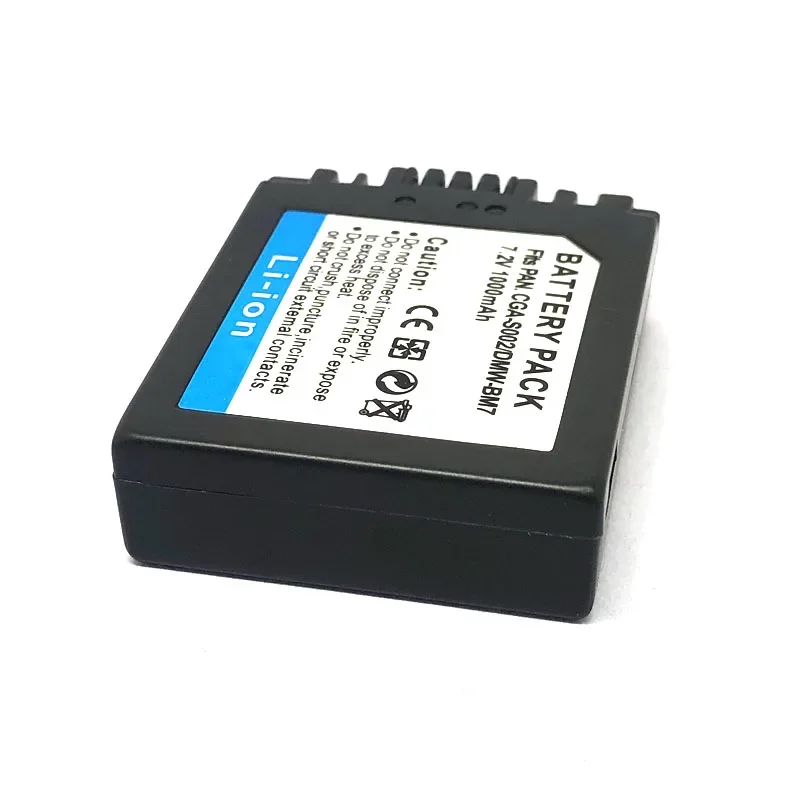 CGA-S002 DMW-BM7 CGA S002 S002E S002A شاحن بطارية لباناسونيك لوميكس DMC FZ10 FZ15 FZ20 FZ1 FZ2 FZ3 FZ4 FZ5