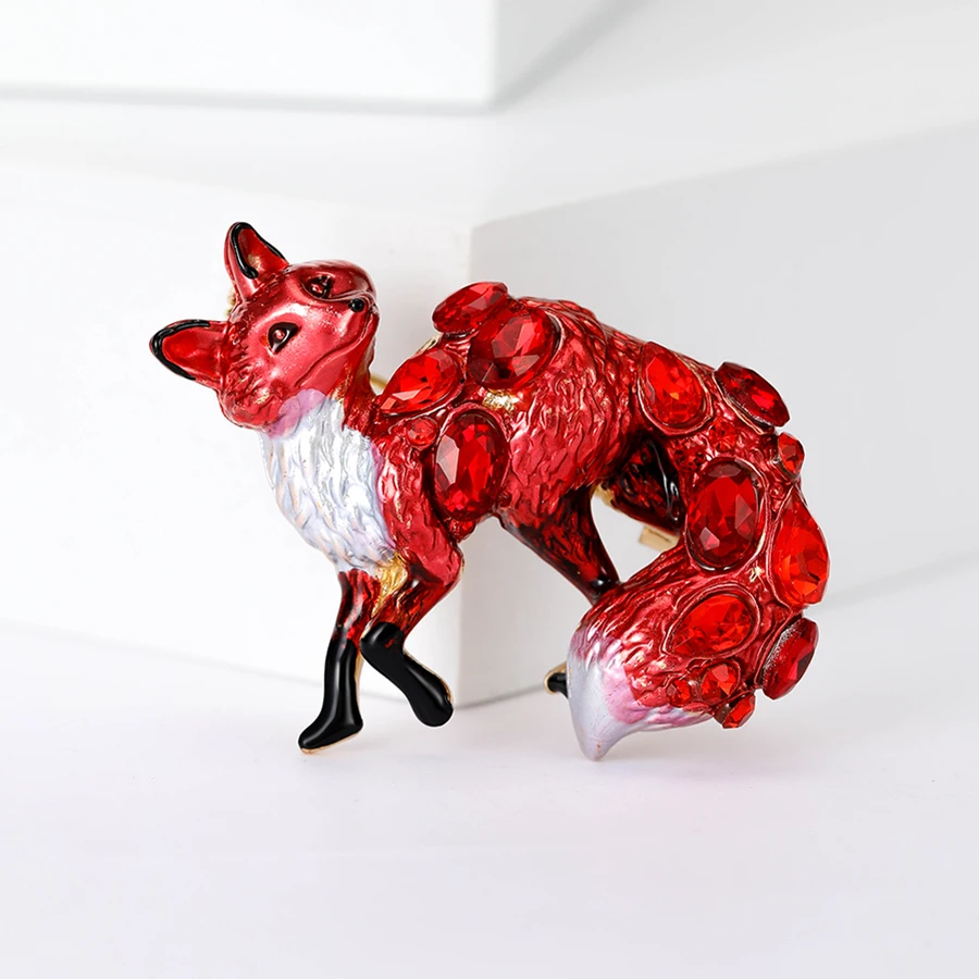 دبابيس ثعلب جميلة للنساء للجنسين، دبابيس حيوانات متعددة الألوان متوفرة، هدايا إكسسوارات الحفلات غير الرسمية