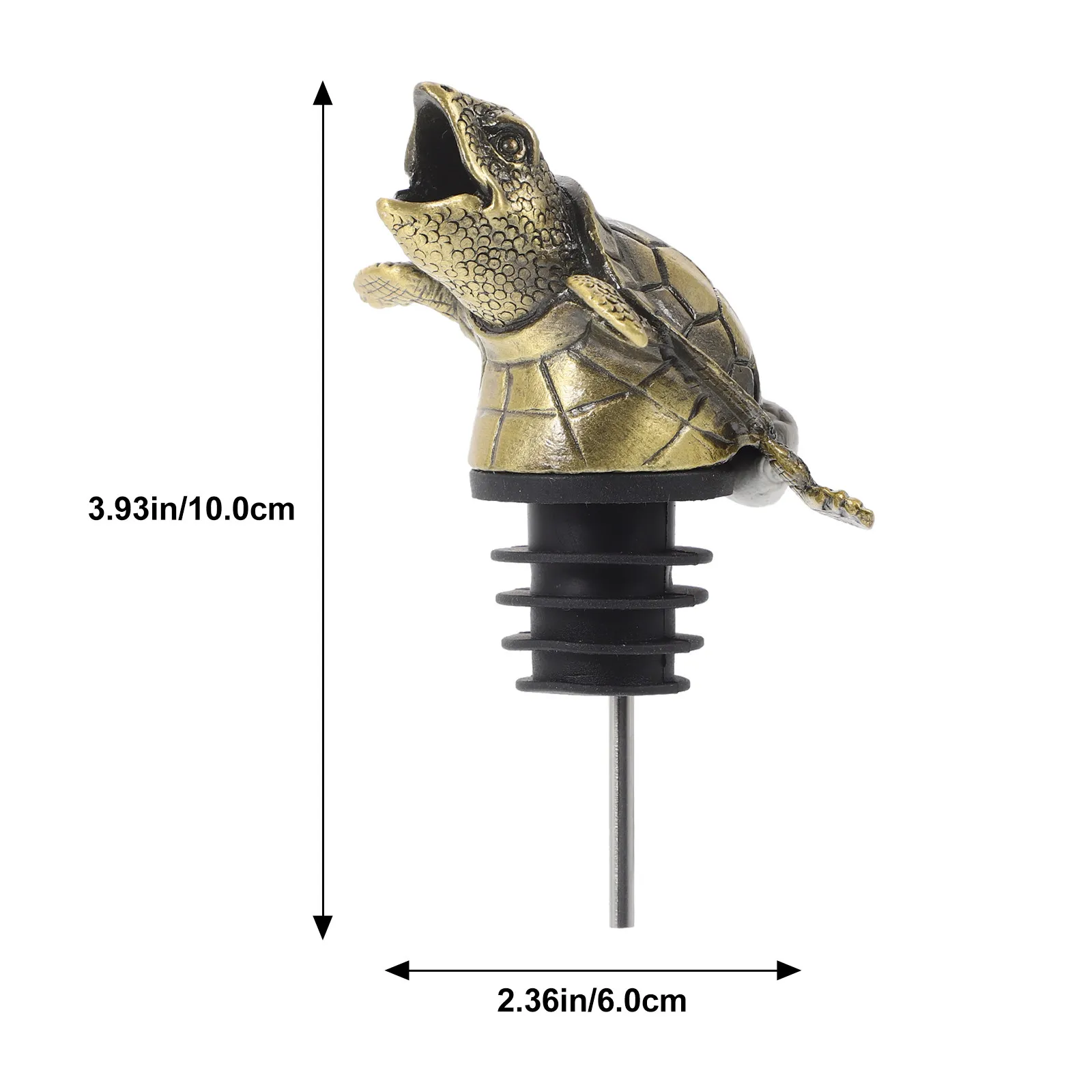 Ocean Animal Wine Pourer Zinc Alloy Sea Turtle Design Wine Bottle Spout Bar Kitchen Decor Portable Liquor Pourer Elegant Gift