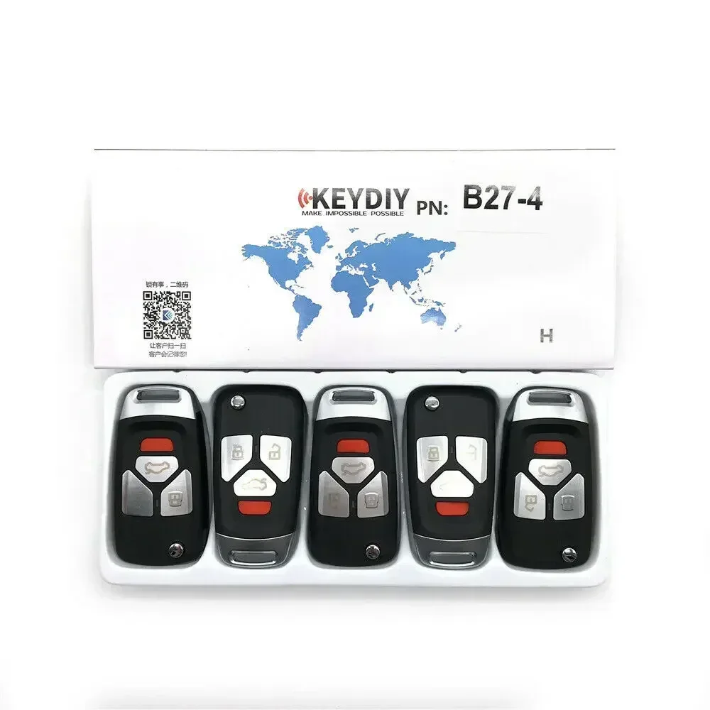 10 pz KEYDIY KD B27 chiave remota per KD900/MINI KD/URG200 programmatore di chiavi serie B 3/4 pulsanti chiave remota universale multifunzionale