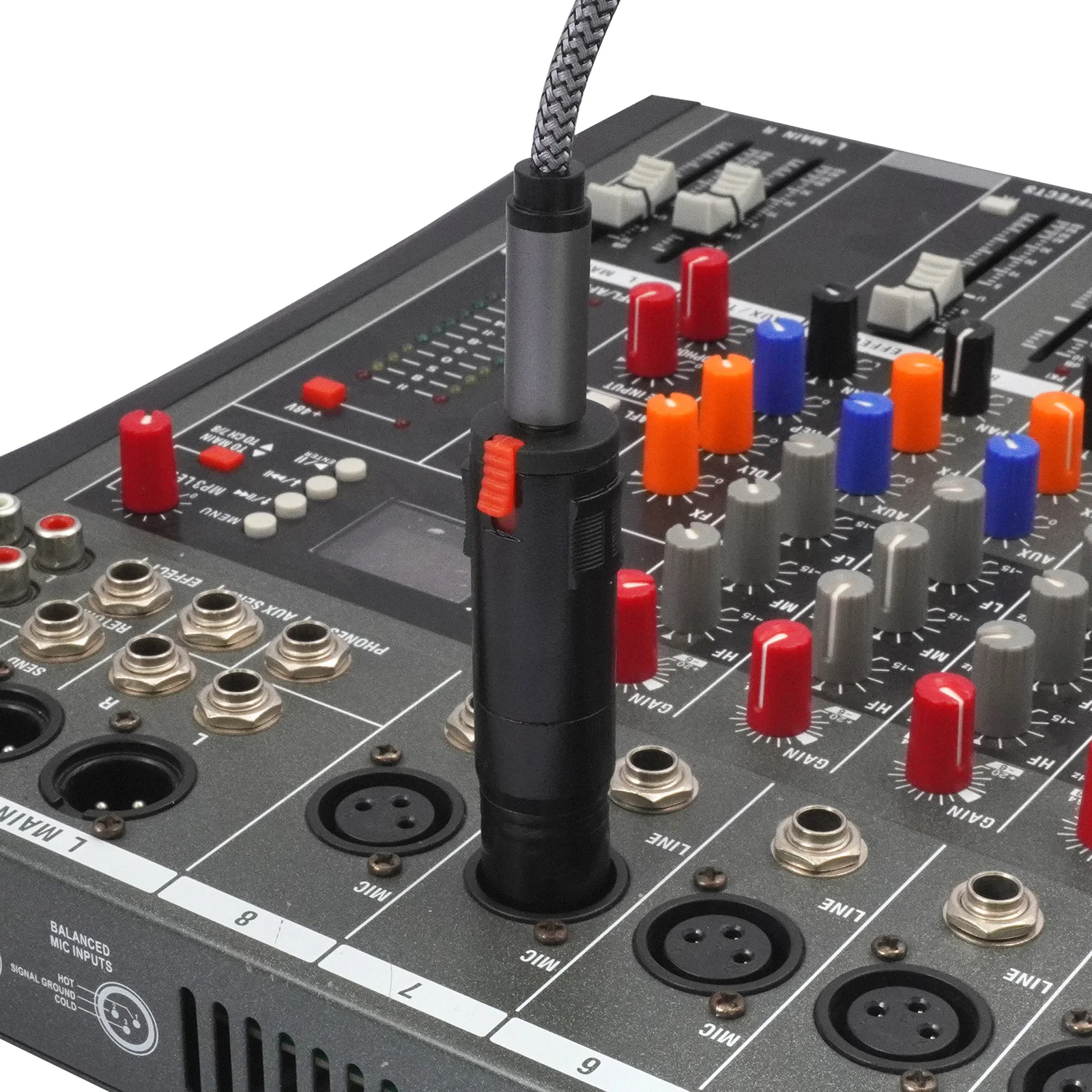 1/4 TRS Female To 3Pin XLR Male Balanced Audio Coupler Audio Cable Mic Cord Adapter Plug for Mixer Speaker Amplifier