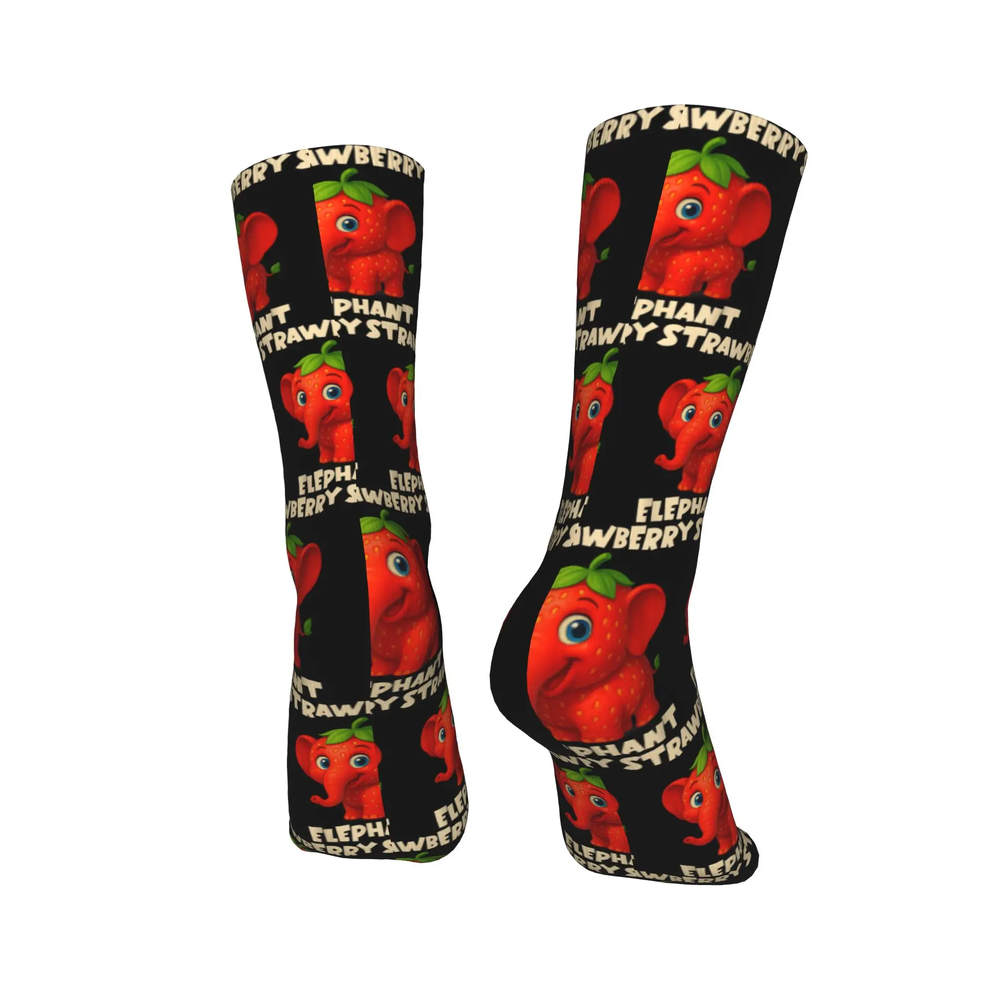 이탈리아 딸기 코끼리 밈 양말 봄 스타킹 빈티지 유니섹스 남성 고품질 양말 러닝 스포츠 미끄럼 방지 양말
