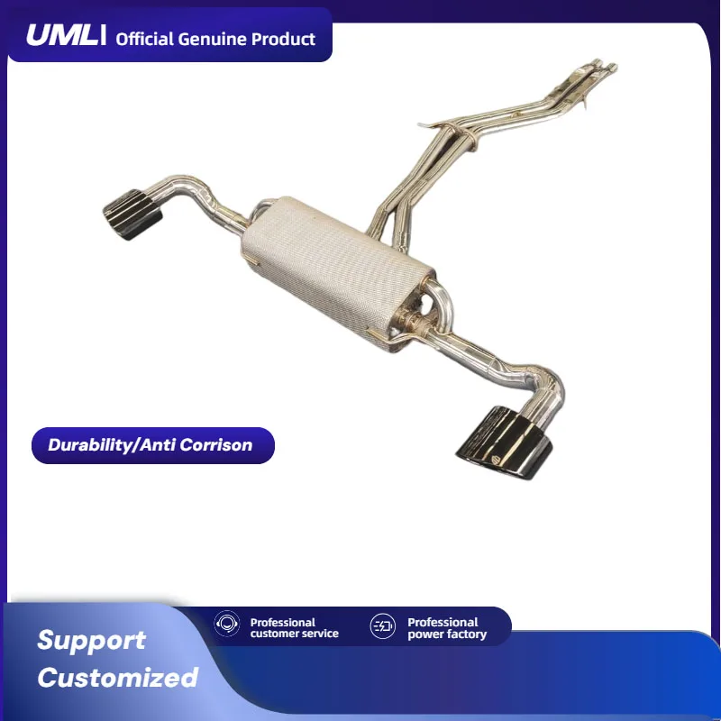 Silenziatore valvola Factiry in acciaio 304 con telecomando per scarico Catback Valvetronic Audi Q8 3.0t