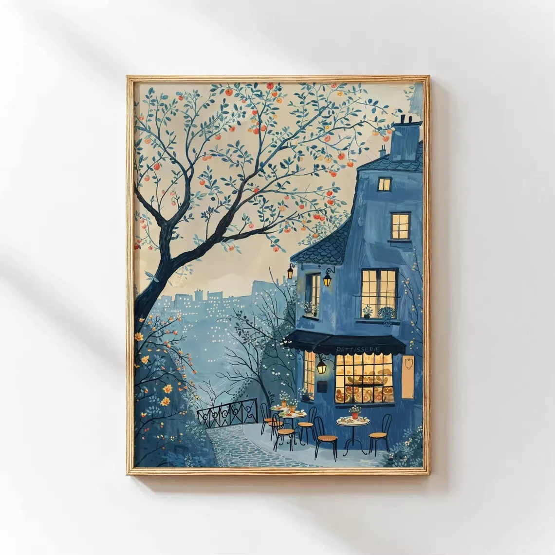 Paris Cafe Jigsaw Puzzle 500/1000/1200/2000PCS Paper Puzzle Dreamy French Scene Relaxing Game Home Decor Gift Frameless