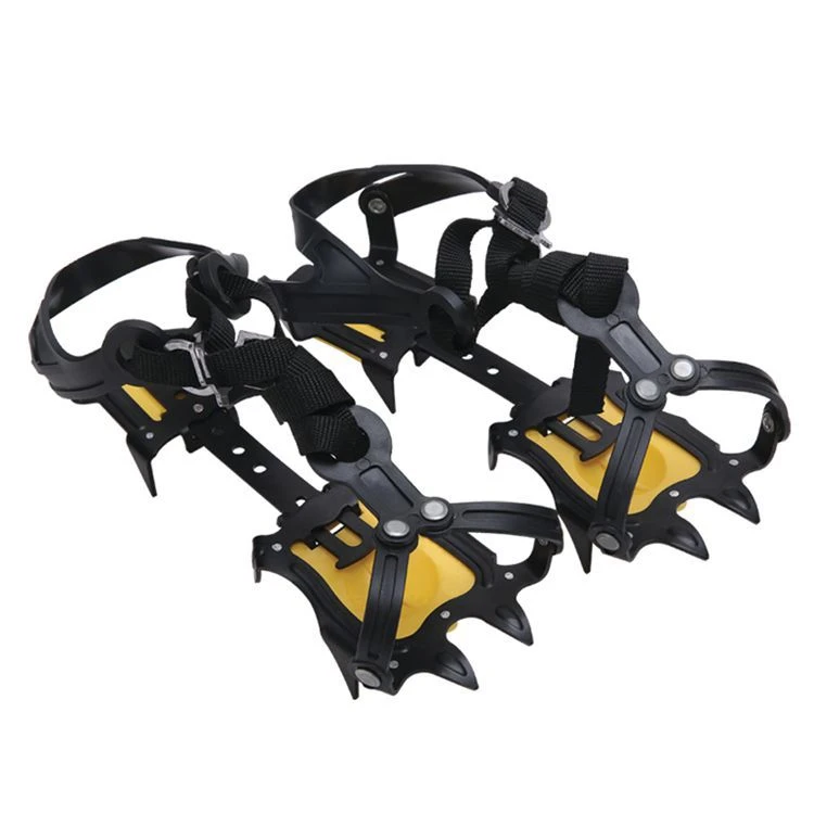 Anti-Slip Ice Cleats 10-Point Traction Durable for Mountaineering Ice Climbing Snowy Terrain Outdoor Safety