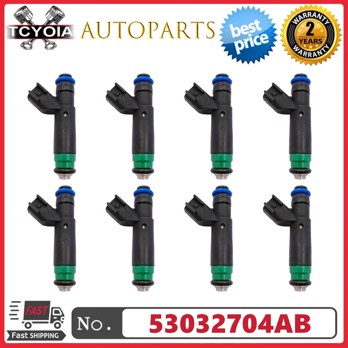 

8 шт./лот 53032704AB RL032704AB FJ475 Топливные форсунки для DODGE&JEEP DAKOTA DURANGO COMMANDER GRAND CHEROKEE 4.7L V8