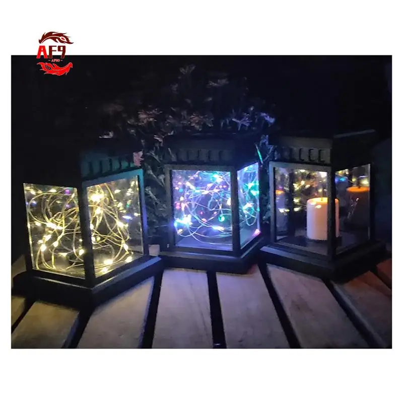 

AF90-Солнечный подвесной фонарь для улицы, свет с эффектом свечи, садовый светильник, ночник, водонепроницаемый подвесной светильник